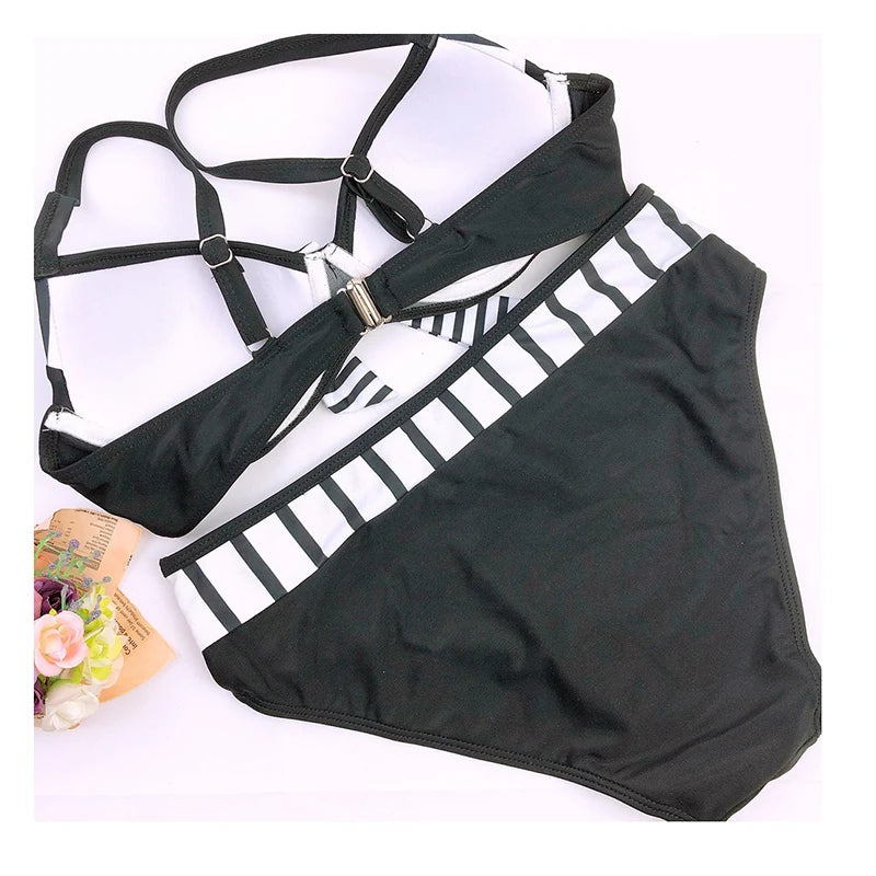 Damen Bademode Böhmisch Brasilianischer Bikini Set Sexy Push Up Tanga Badeanzug