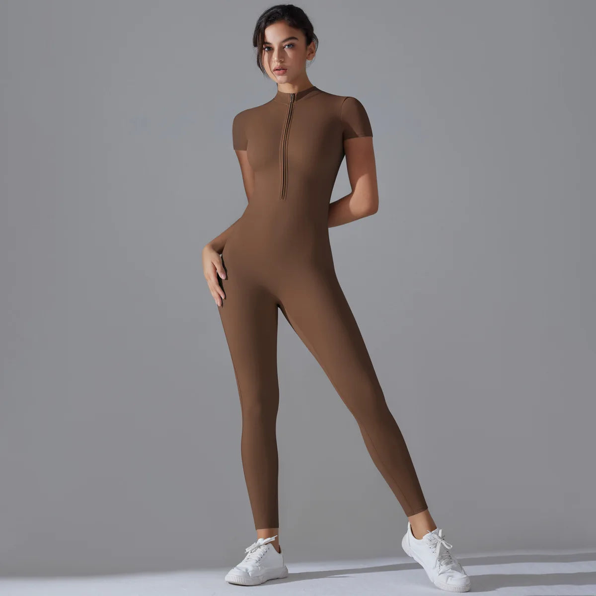 Tuta intera Sportiva Donna Rompers Pantaloni Yoga Palestra Sexy Jumpsuit Tutina