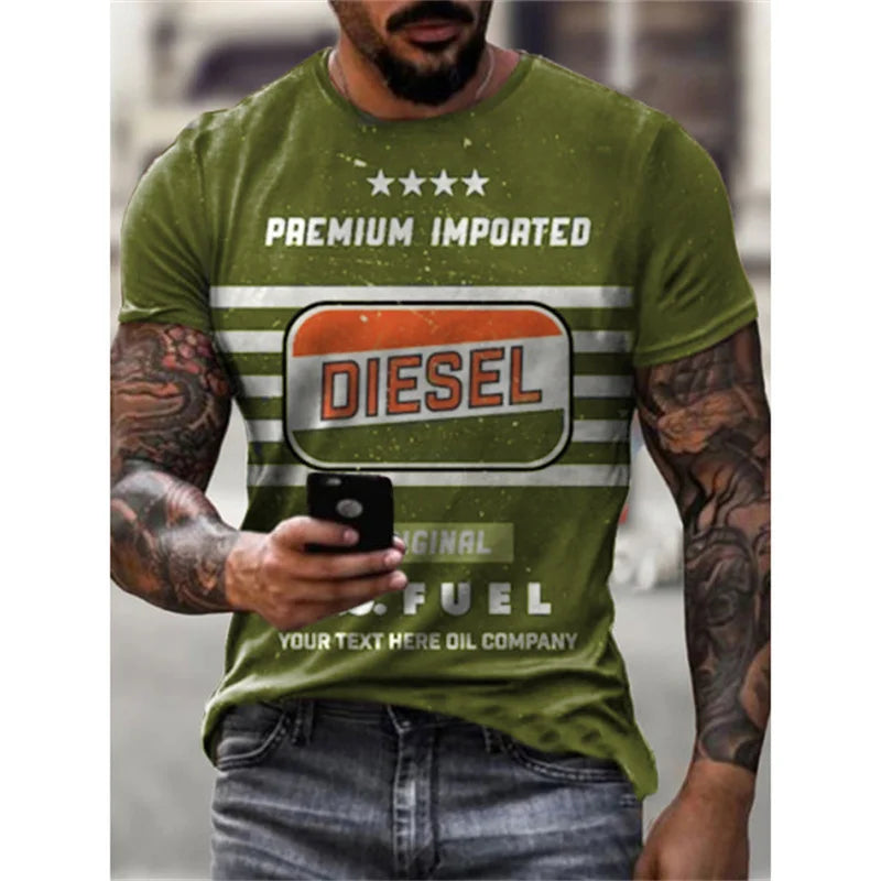 Herren Rock Band 3D T-Shirt Rundhals Unisex Sommer Streetwear Top Shirt