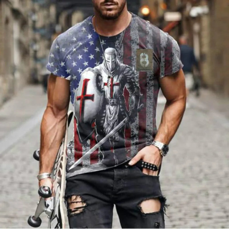 Männer T-Shirt Jesus Herrenmode Shirts Hemd Streetwear Spandex Tank Top