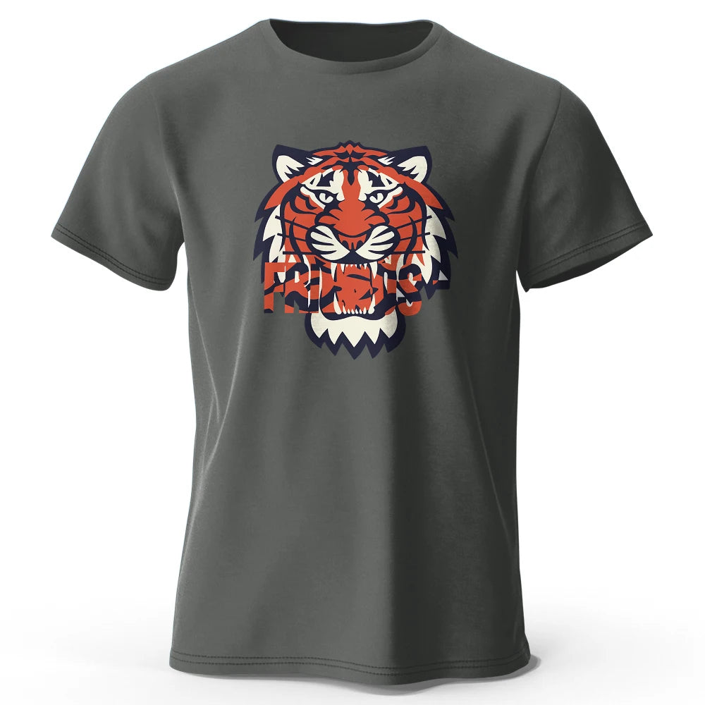 Männer T-Shirt Tiger Herrenmode Shirts Hemden Streetwear 100% Baumwolle Tank Top