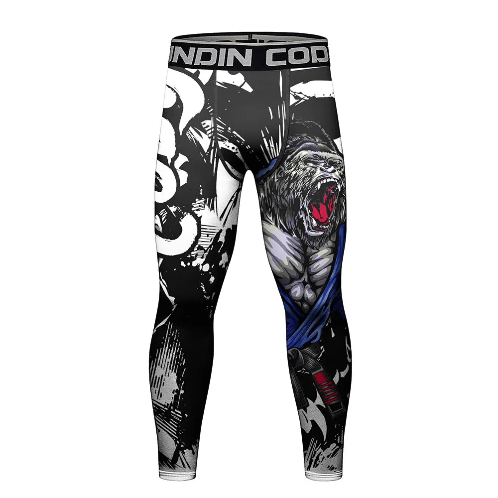 Herren Leggings Sporthose Jogginghose Trainingshose Lauf Hose Kompressionshose
