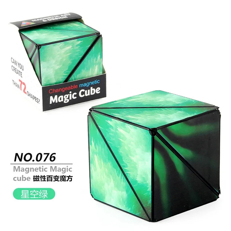 Zauberwürfel Anti Stress Spielzeug magnetischer 3D Drehwürfel Magischer Würfel