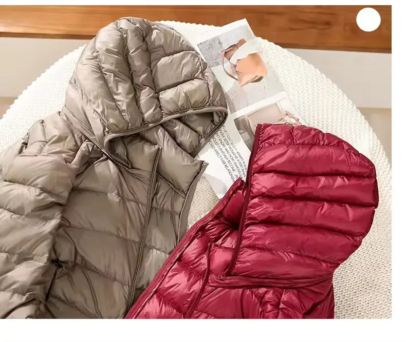 Damen Daunenjacke leichte & wetterfeste Steppjacke Stepp Jacke Übergangsjacke