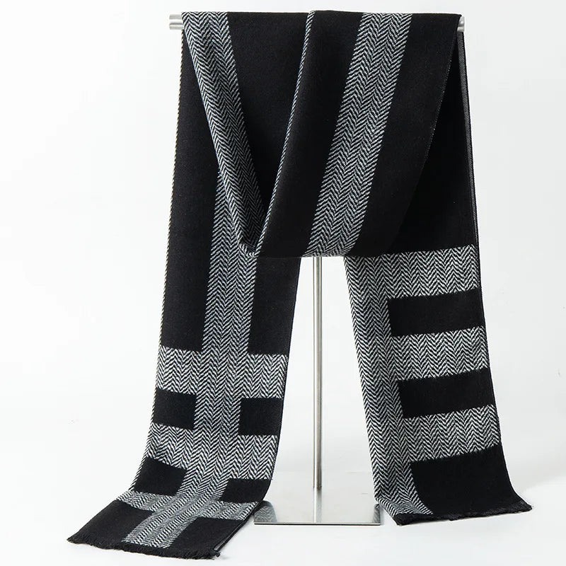 Herren Schal Winterschal Stola Schlauchschal Halstuch Wollschal Strickschal Loop