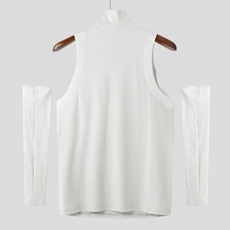 Fetisch Fashion Männer Oberteil Sexy Shirt Herren Body Hemd Transparent Clubwear