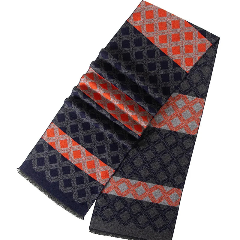 Herren Schal Winterschal Stola Schlauchschal Halstuch Wollschal Strickschal Loop