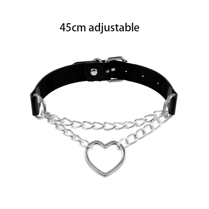 Sexy Halsband Harness Kette BH Gürtel  Punk Goth Frauen Bdsm Bondage Chocker