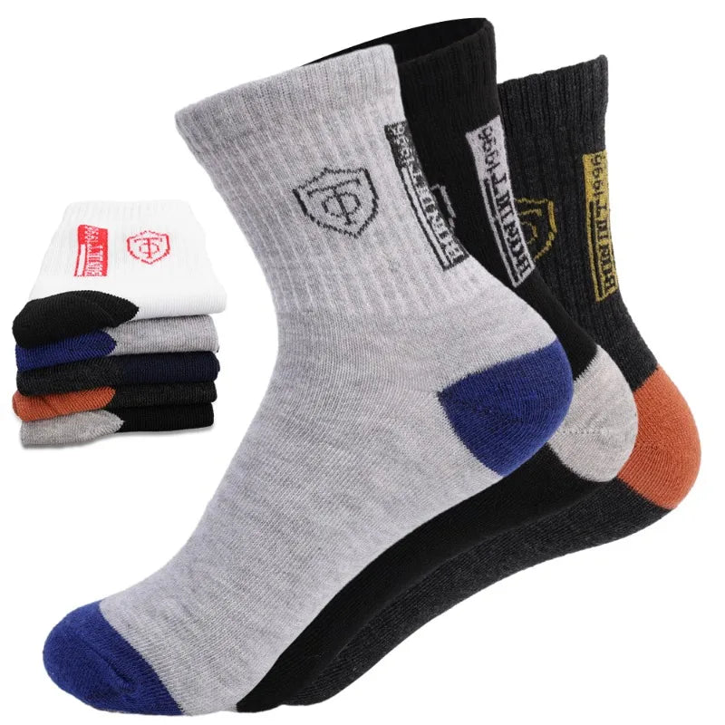 5 Paar Herren Fashion Socken Baumwolle Atmungsaktives Kurzsocken Größe 39-44