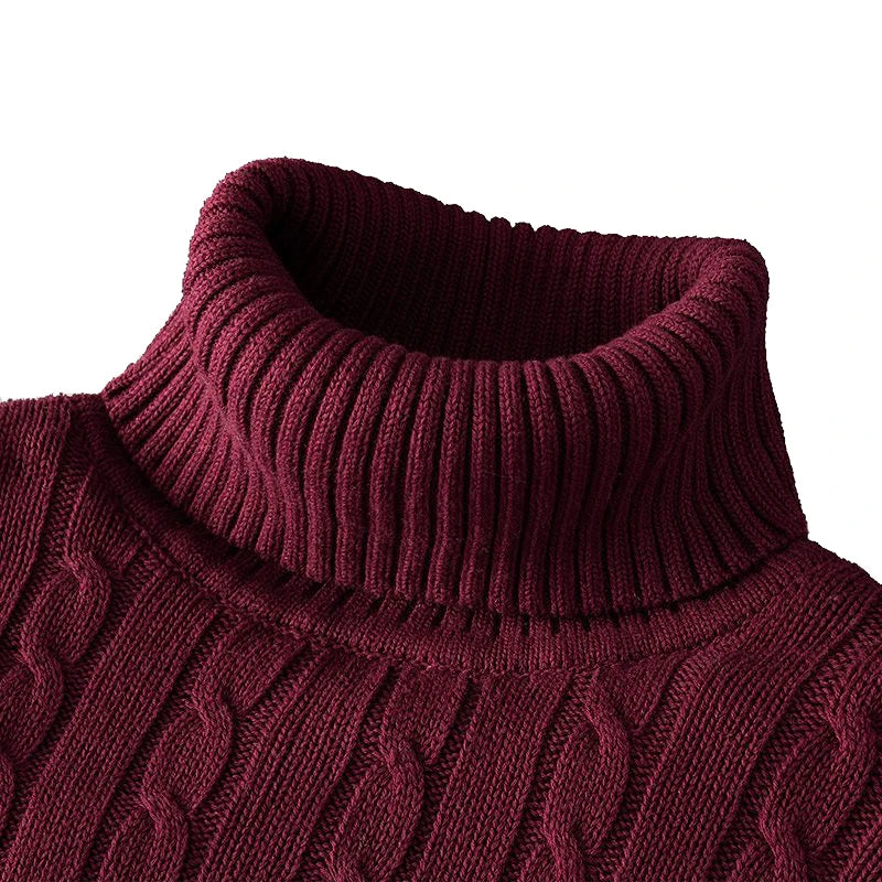 Herren Rollkragen Pullover Sweatshirt Pulli Zipper Sweater Shirt Langarmshirt