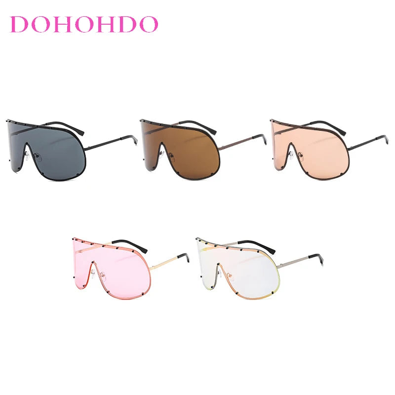 Occhiali da sole ovali oversize per donna e uomo Fotocromatici Polarizzati UV400