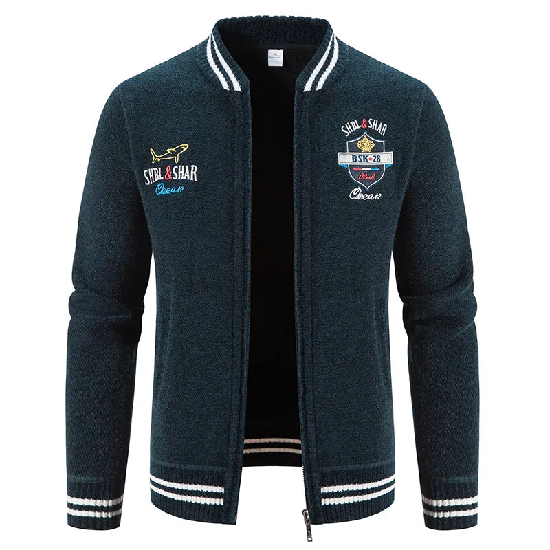 Herren Herbst Jacke Übergangsjacke Warme Sweatjacke Outdoor Zipper Sweater NEU