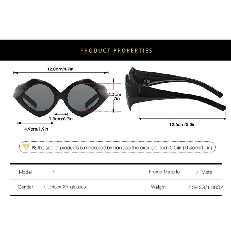 Occhiali da sole ovali oversize per donna e uomo Fotocromatici Polarizzati UV400