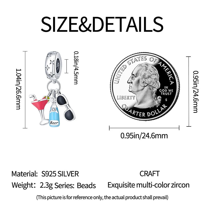 Charms Anhänger 925er Sterling Silber Charm Armband verschiedene Damen Geschenk