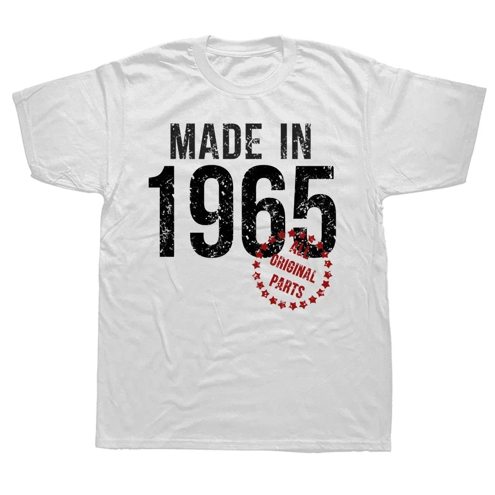 Herren T-Shirt Made In 1965 Shirt Unisex Streetwear Tank Top 100% Baumwolle