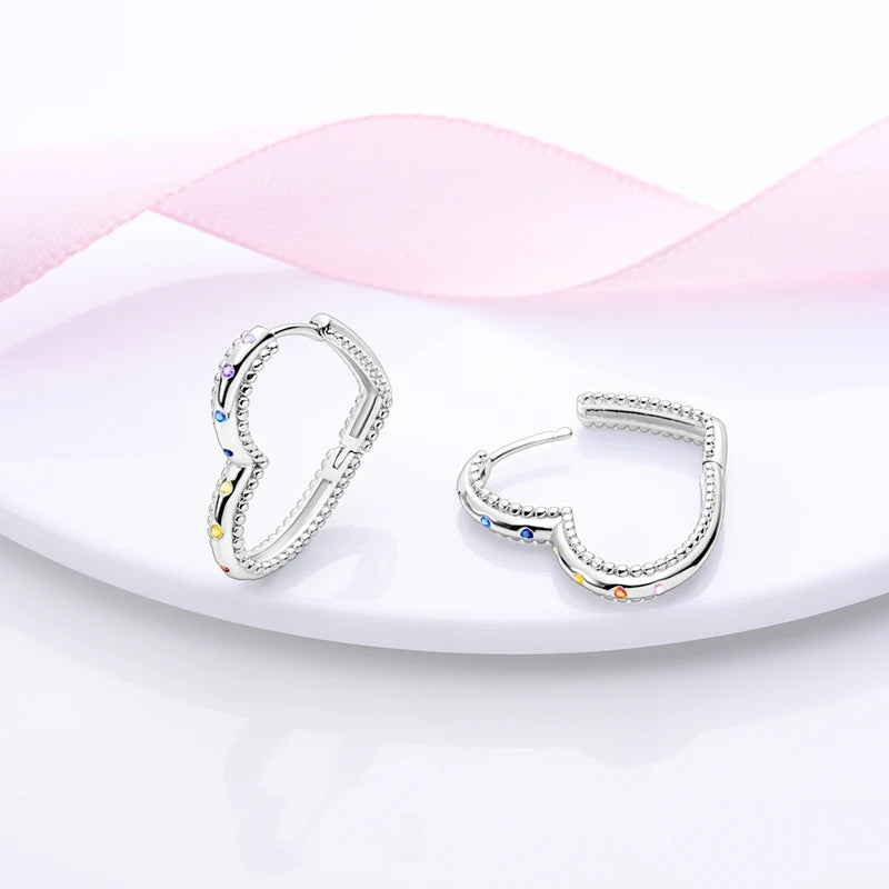 Creolen 925 Silber Ohrringe Zirkonia | Hypoallergen | Luxus Ohrstecker Geschenk