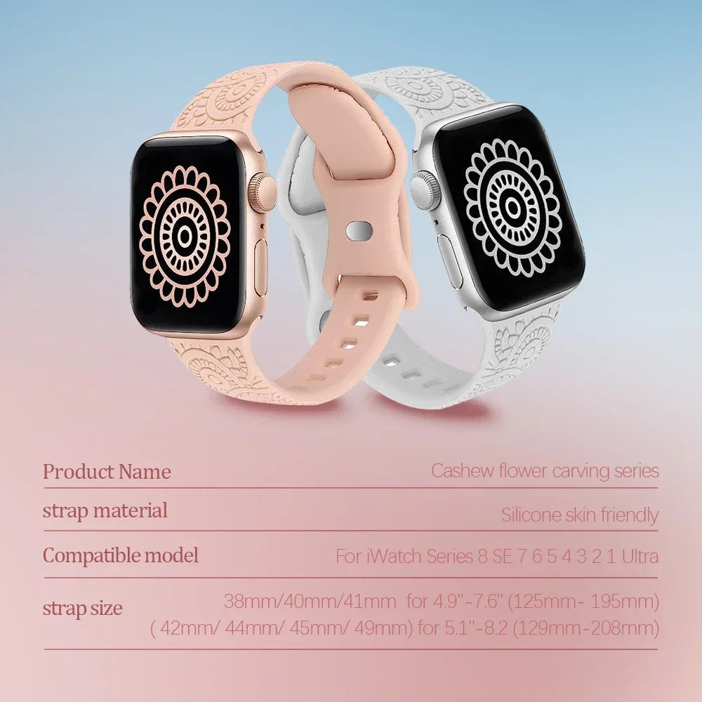 Sport Armband für Apple Watch Series 9 8 7 6 5 4 3 SE Ultra Silikon Band iWatch