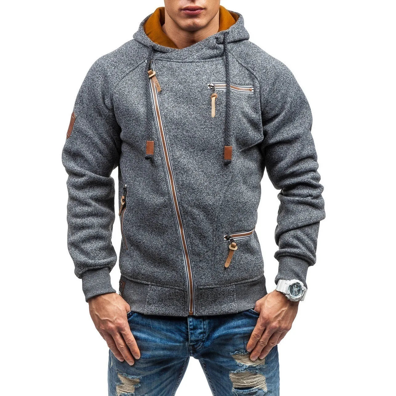 Herren Kapuzenpullover Sweatjacke Hoodie Sweatshirt Pullover Pulli Streetwear