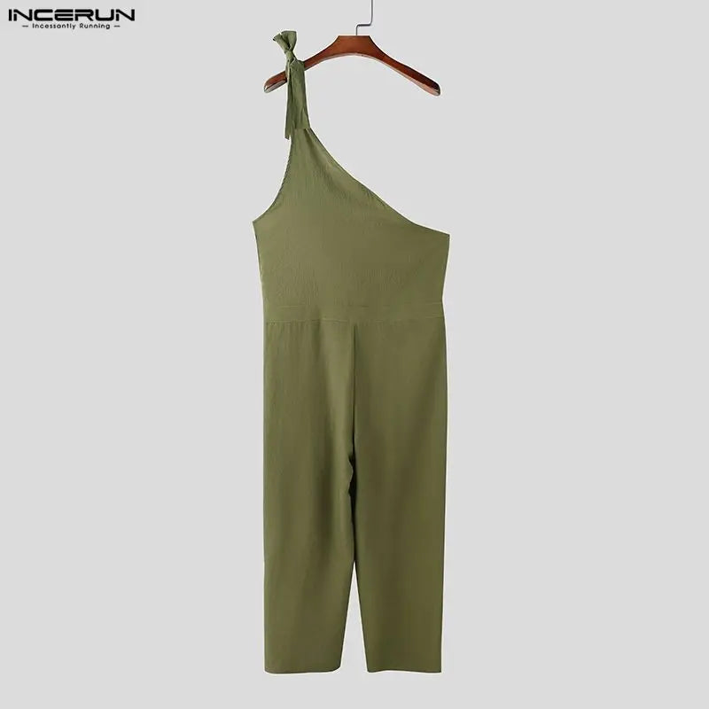 Männer Latzhose Hose Harems Pumphosen Pluderhosen Jogger Overalls Streetwear