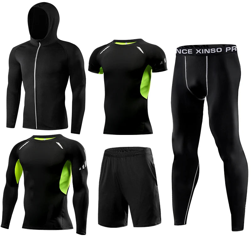 Trainingsanzug Kompressionshose Sporthose Kurzhose Shorts Laufshirts Sportshirt
