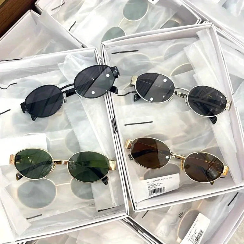 Damen Sonnenbrille Designer Luxus Brille Quadratische Übergröße Gläser Vintage