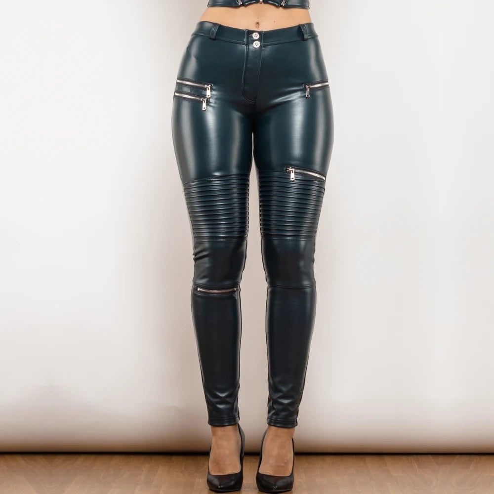 Sexy Leggins Donna Pantaloni Collant in Lattice Lucido Gothic Punk Night Club