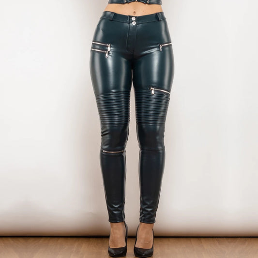 Sexy Leggins Donna Pantaloni Collant in Lattice Lucido Gothic Punk Night Club