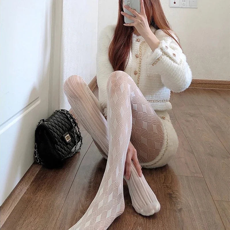 1 Paar Frauen Nylon Strumpfhose Netzstrumpfhose Feinstrumpfhose Strümpfe