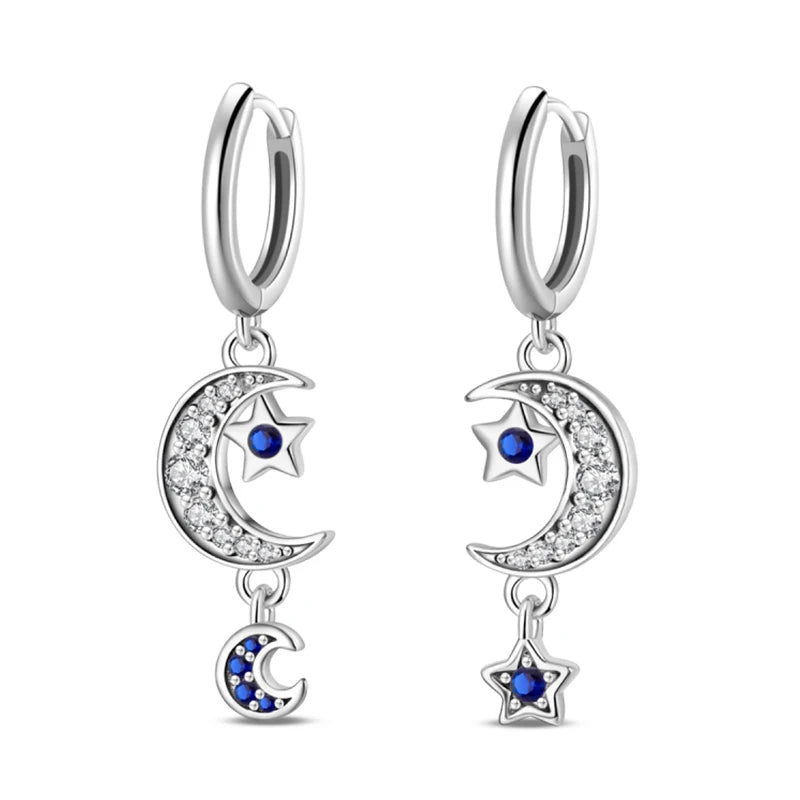 Creole Argento 925 Sterling Zirconi | Orecchini Eleganti Ipoallergenici Regalo
