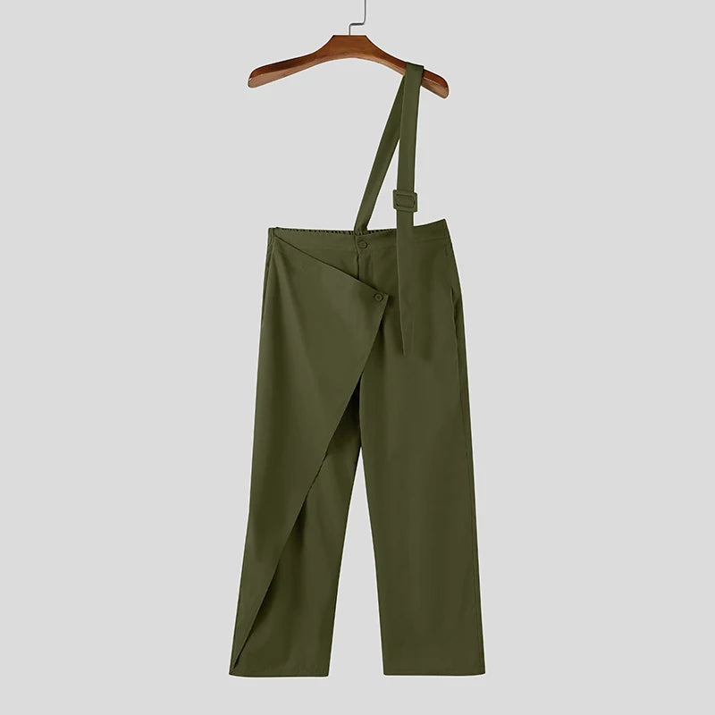 Männer Latzhose Hose Harems Pumphosen Pluderhosen Jogger Overalls Streetwear