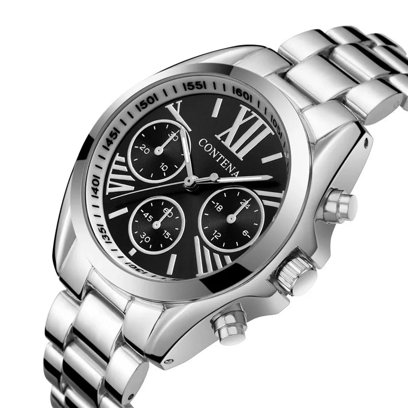 Damen Armbanduhr Fashion Luxus Quartz Armband Uhr Chronograph Business Schmuck