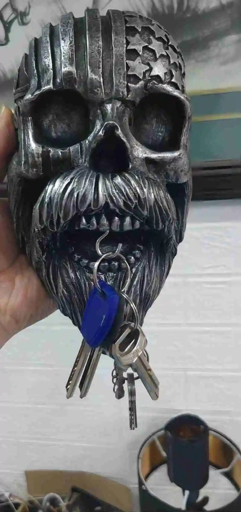 Supporto Staffa Porta Casco Moto Tondo Gancio Da Parete Appendiabiti Guardaroba