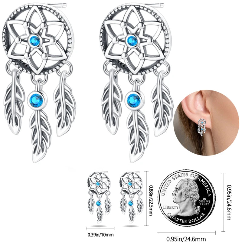 Creolen 925 Silber Ohrringe Zirkonia | Hypoallergen | Luxus Ohrstecker Geschenk