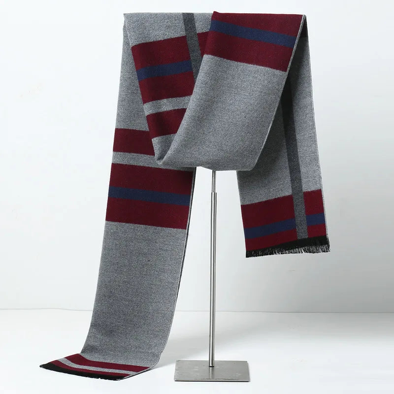 Herren Schal Winterschal Stola Schlauchschal Halstuch Wollschal Strickschal Loop