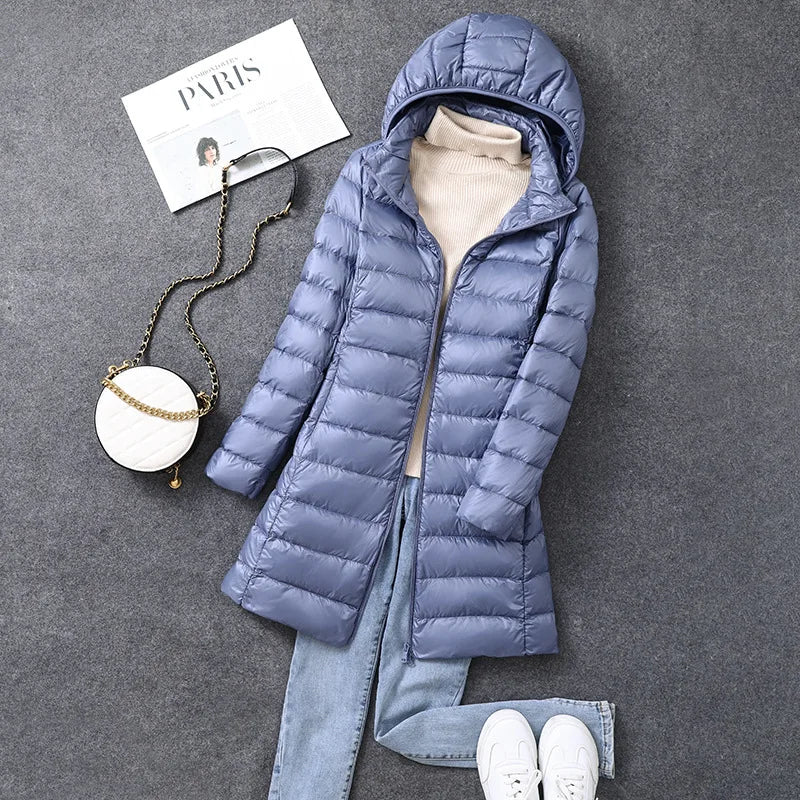Damen Daunenjacke leichte & wetterfeste Steppjacke Stepp Jacke Übergangsjacke