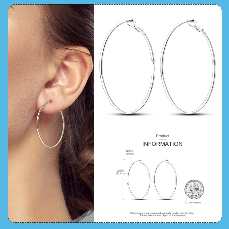 1 Paar Creolen aus 925 sterling Silber Ohrringe Ohrschmuck Zirkonia Ohrstecker