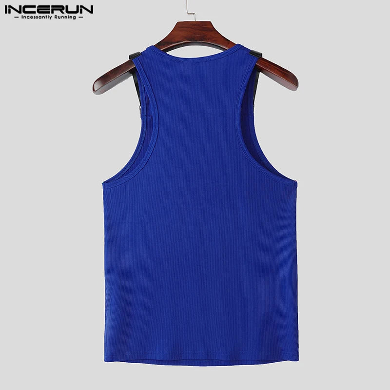 Herren Oberteil Ärmellos Tank Top Sexy Shirt Clubwear Muskel T-Shirt Unterhemd