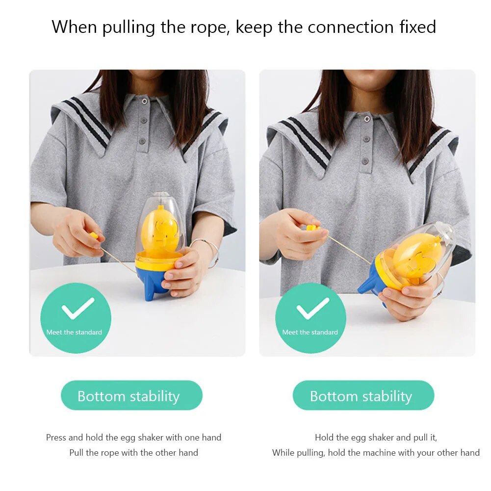 Eigelb-Shaker Gadget Goldene Eier Schneebesen Rührei Mixer Küchenzubehör