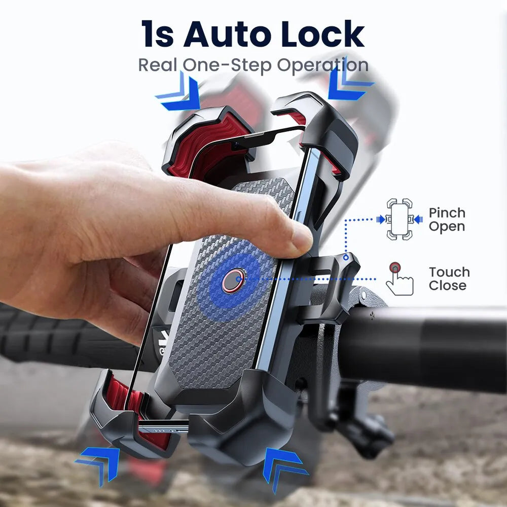 Fahrrad Handy Halterung Motorrad Lenker Roller Smartphone Halter 360°
