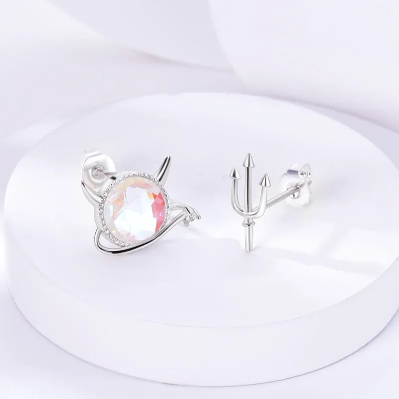 1 Paar Creolen aus 925 Sterling Silber Ohrringe Zirkonia Ohrstecker NEU