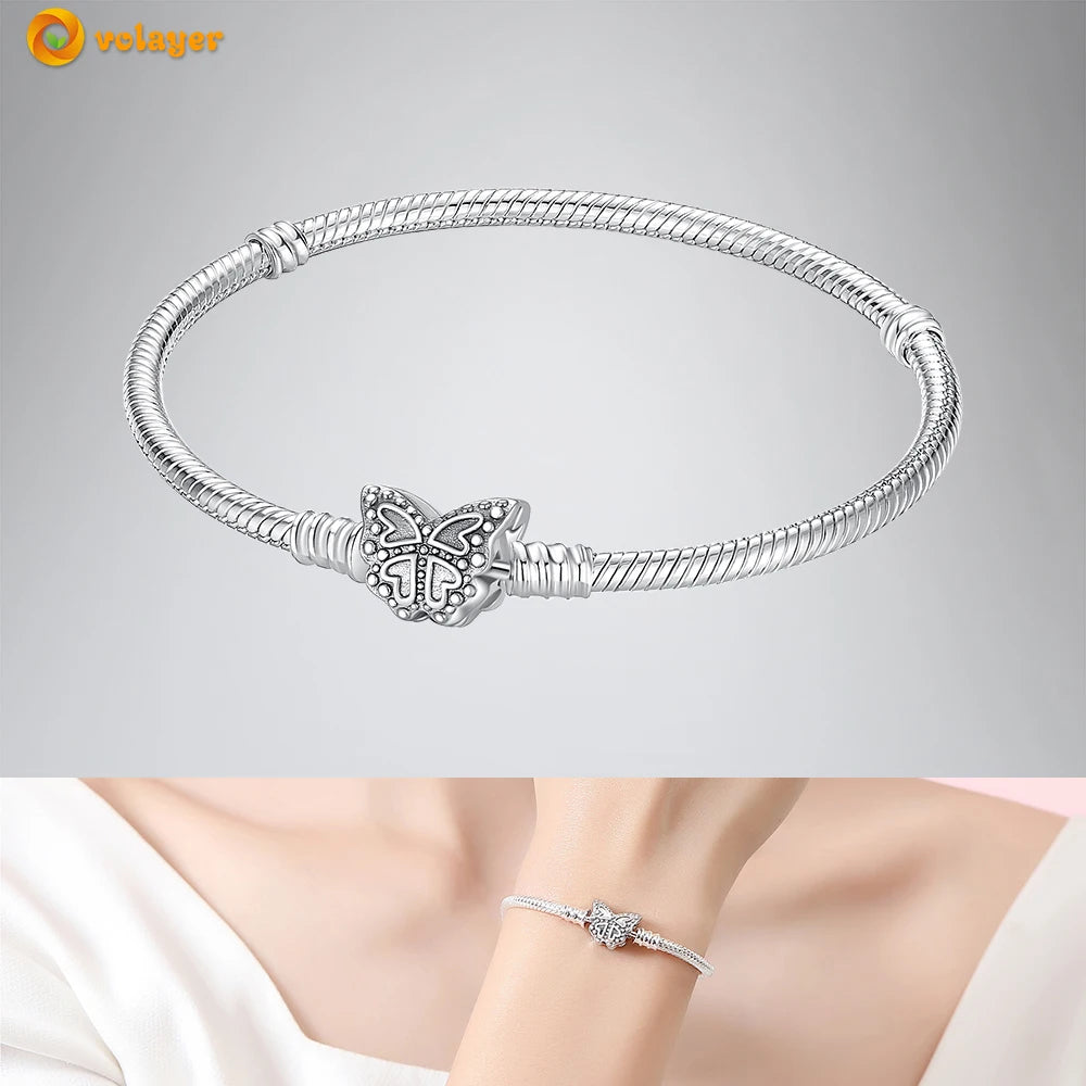 Bettelarmband Sammelarmband aus 925er Silber Sterlingsilber Charms Armband Damen
