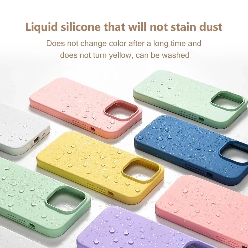Handy Hülle IPhone 13 14 15 Pro Max Case Tasche Cove Schutzhülle Silikon Bumper