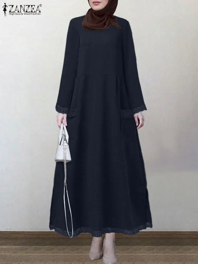 Damen Wollkleid Winterkleid Strickkleid Longpullover Pullover Long Sleeve