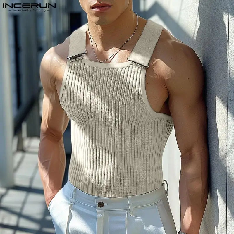 Herren Oberteil Ärmellos Tank Top Sexy Shirt Clubwear Muskel T-Shirt Unterhemd