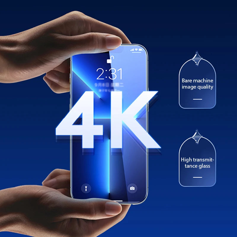 4x Panzerfolie Glas Schutz Folie Full Screen Schutz Für iPhone 13 Displayschutz