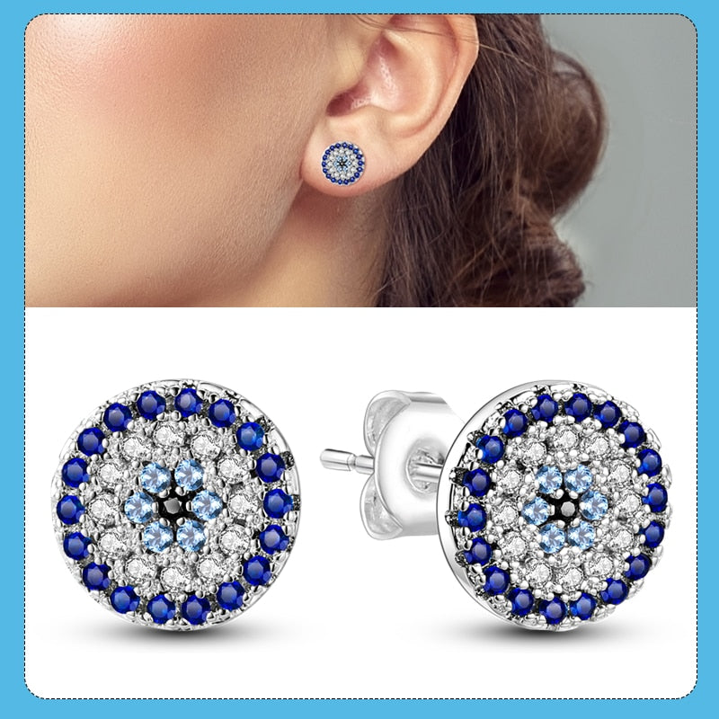 1 Paar Creolen aus 925 sterling Silber Ohrringe Ohrschmuck Zirkonia Ohrstecker