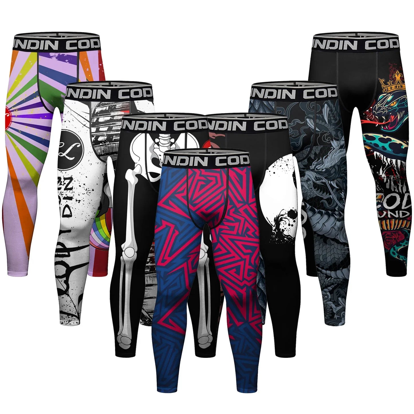 Herren Leggings Sporthose Jogginghose Trainingshose Lauf Hose Kompressionshose