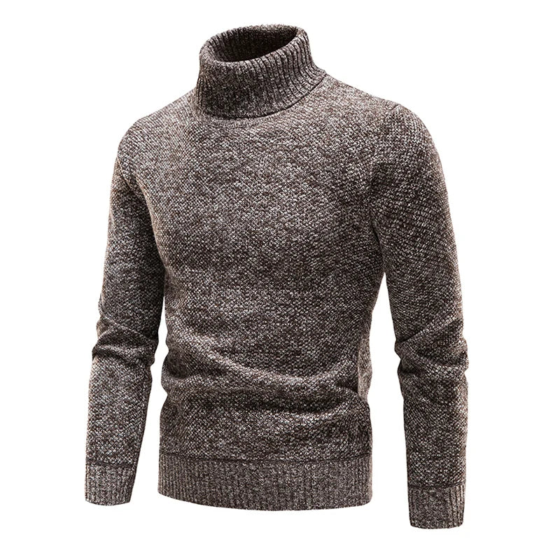 Herren Rollkragen Fleece Pullover Sweatshirt Pulli Sweater Shirt Langarmshirt