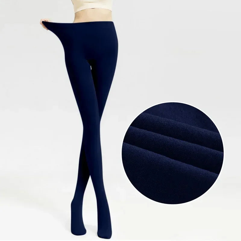 Frauen Winter Strumpfhose Hose Warm Thermohose Innenfleece Blickdichte Leggins