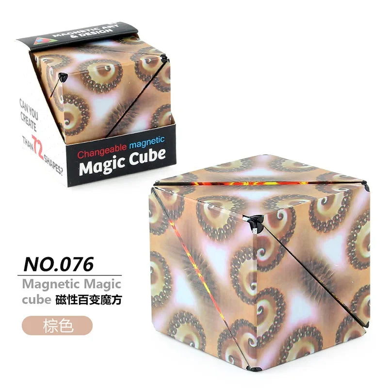 Zauberwürfel Anti Stress Spielzeug magnetischer 3D Drehwürfel Magischer Würfel